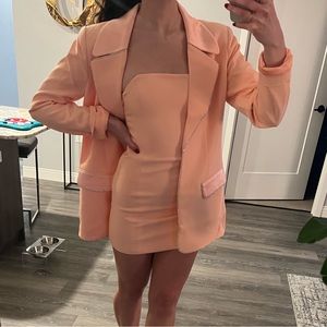 Sequin blazer and matching mini dress!